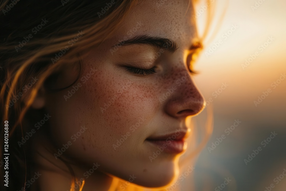 Introspective Portrait of a Woman Staring Thoughtfully into the Distance Introspective Portrait of a Woman Staring Thoughtfully into the Distance