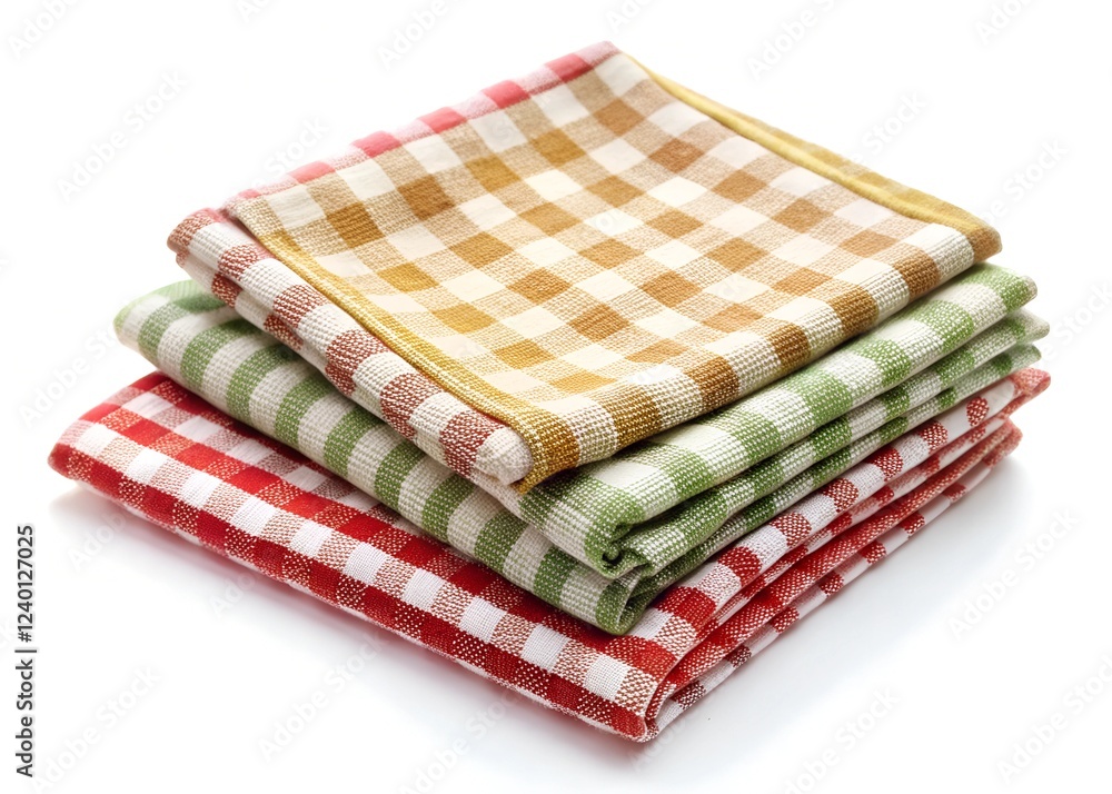 stack of towels isolated on a white background stack of towels isolated on a white background