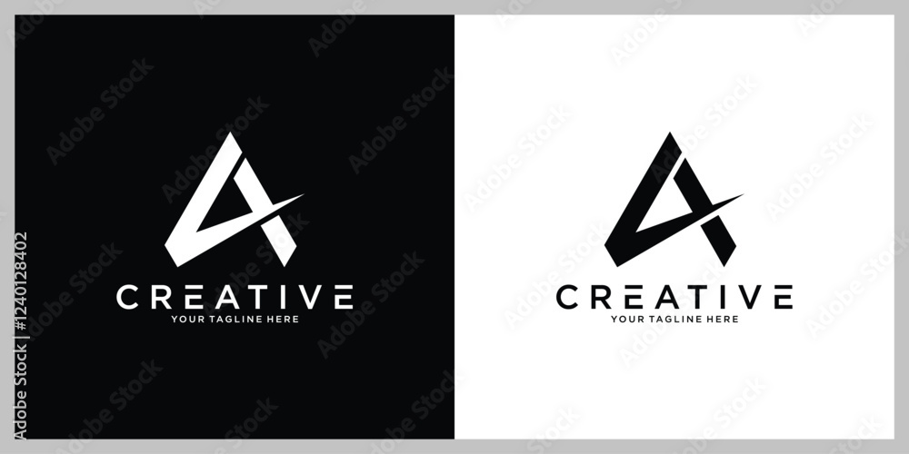 initial letter logo A, template logo design vector A initial letter logo A, template logo design vector A