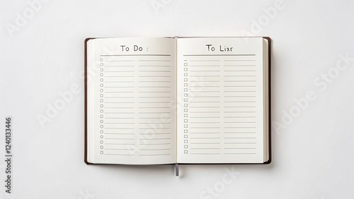Organized Productivity: Flat Lay To Do List Planner. Achieve your goals with this visually stunning,