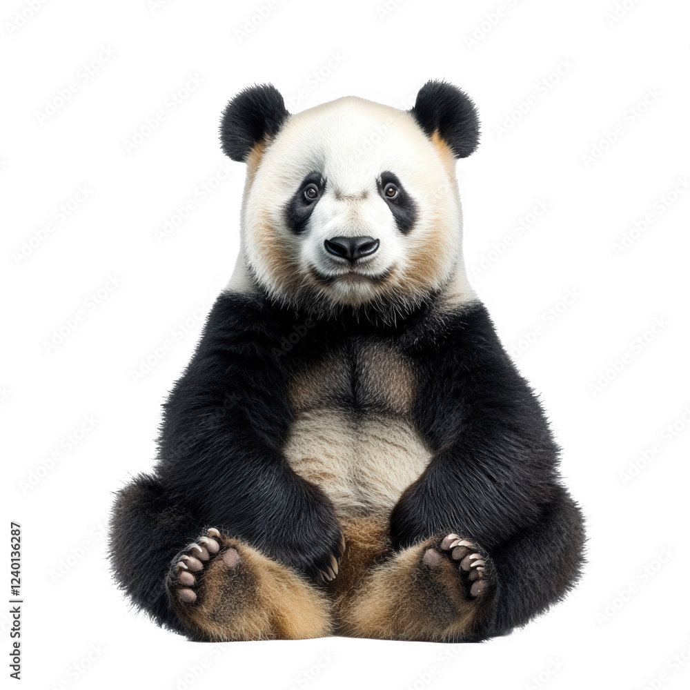 A cute panda, an endangered animal A cute panda, an endangered animal