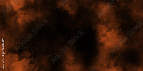 Brown Grunge texture background with grainy effect, brown watercolor background hand-drawn with cloudy strokes of brushes, brown old vintage paper texture with cloudy stains.