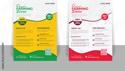 Agro service for gerden flyer or poster