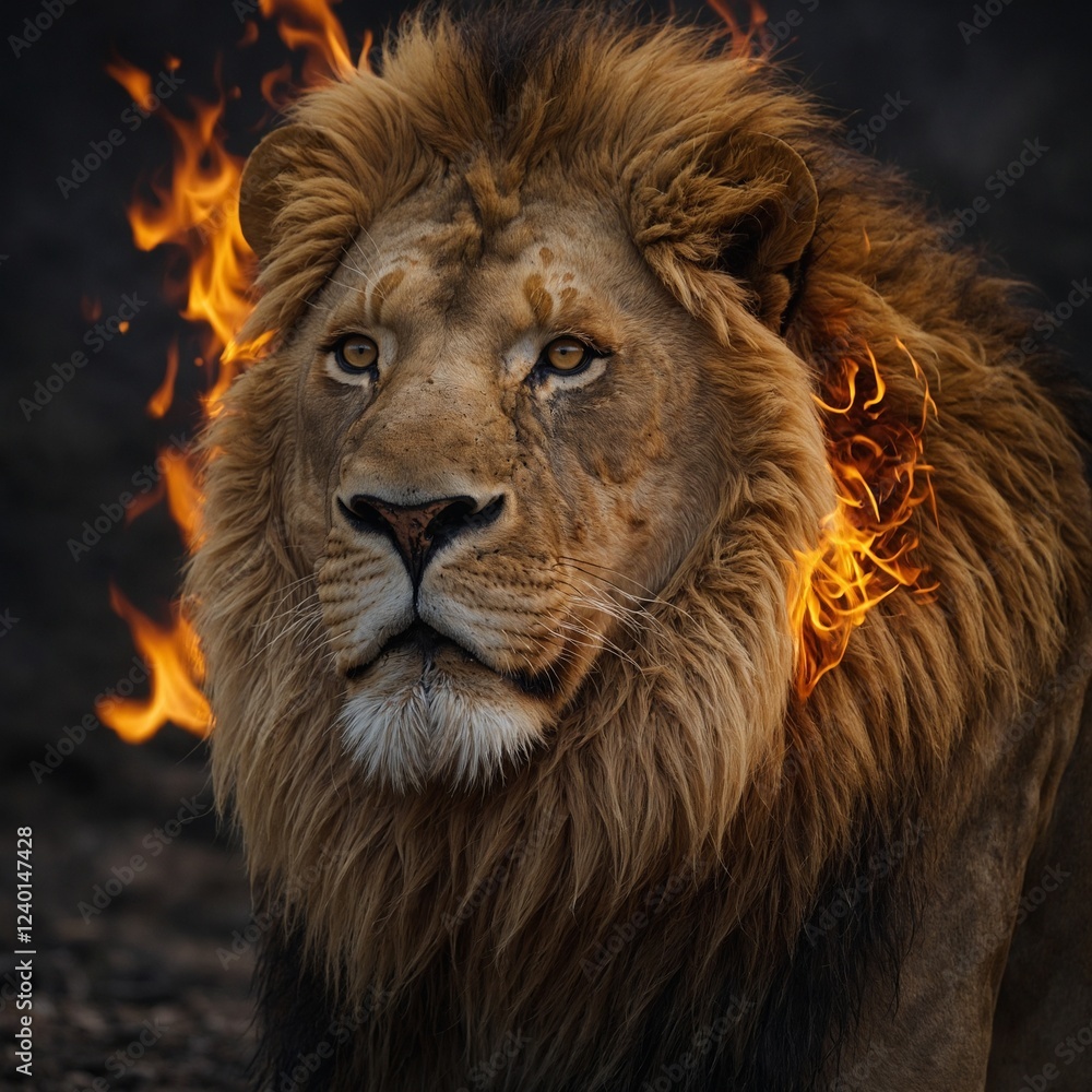 Fototapeta premium portrait of a lion