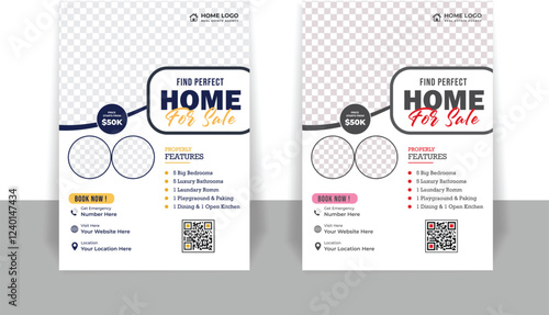 Realestate home sell flyer or poster design