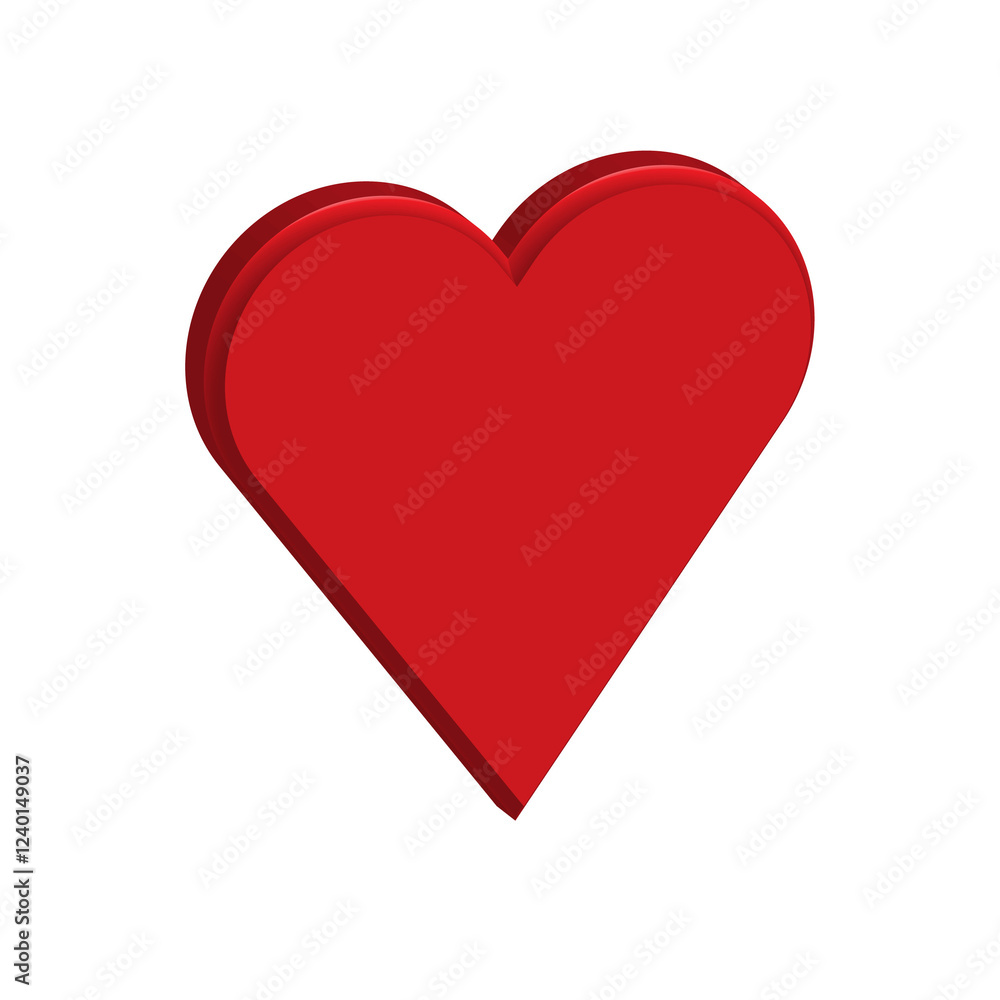 valentine day red heart isolated on white valentine day red heart isolated on white