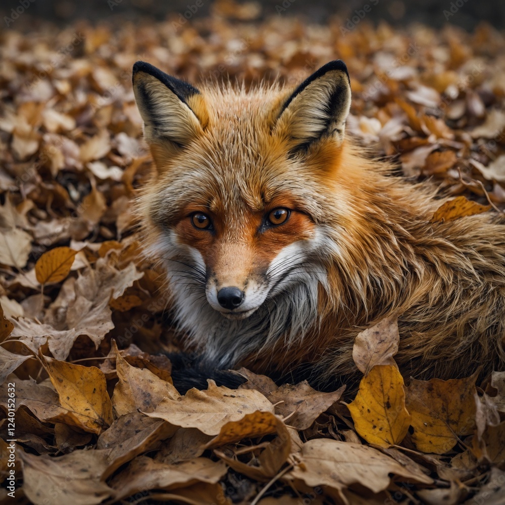 Fototapeta premium red fox vulpes