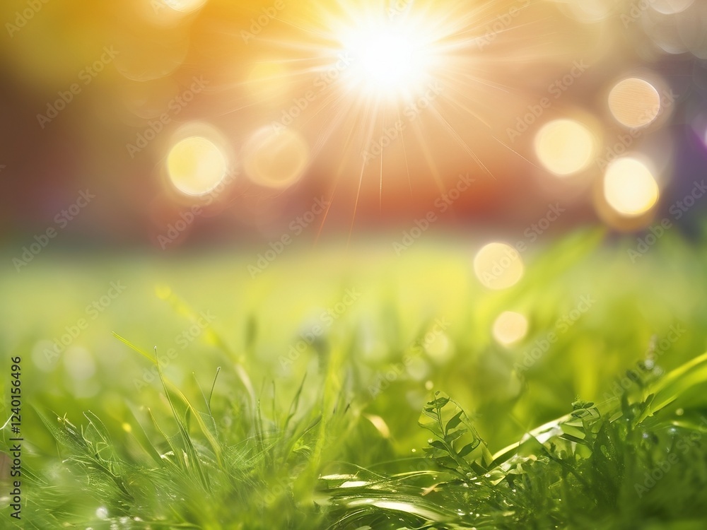Obraz premium background with grass