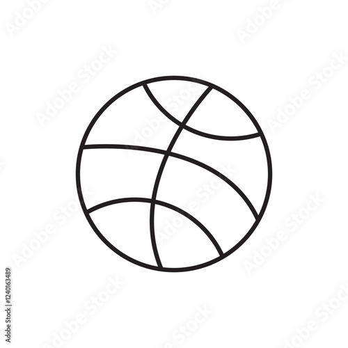 Basketball icon isolated