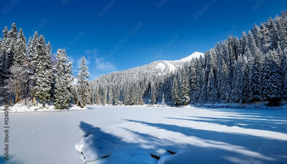Snowy Pines and Ice Snowy Pines and Ice