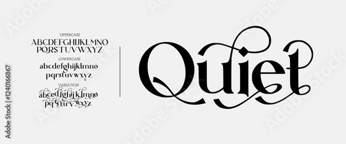 Elegant alphabet letters font logo. Typography luxury classic lettering serif fonts decorative wedding vintage retro logos, design for fashion,beauty shop and brand . vector illustration
