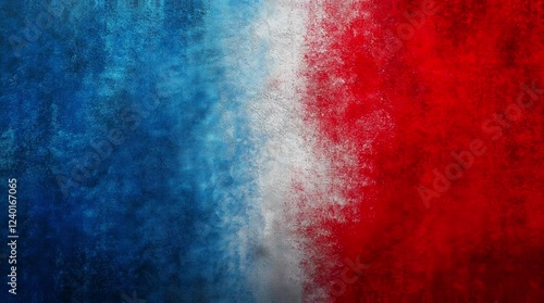 France Flag Colorful Background Loop. 