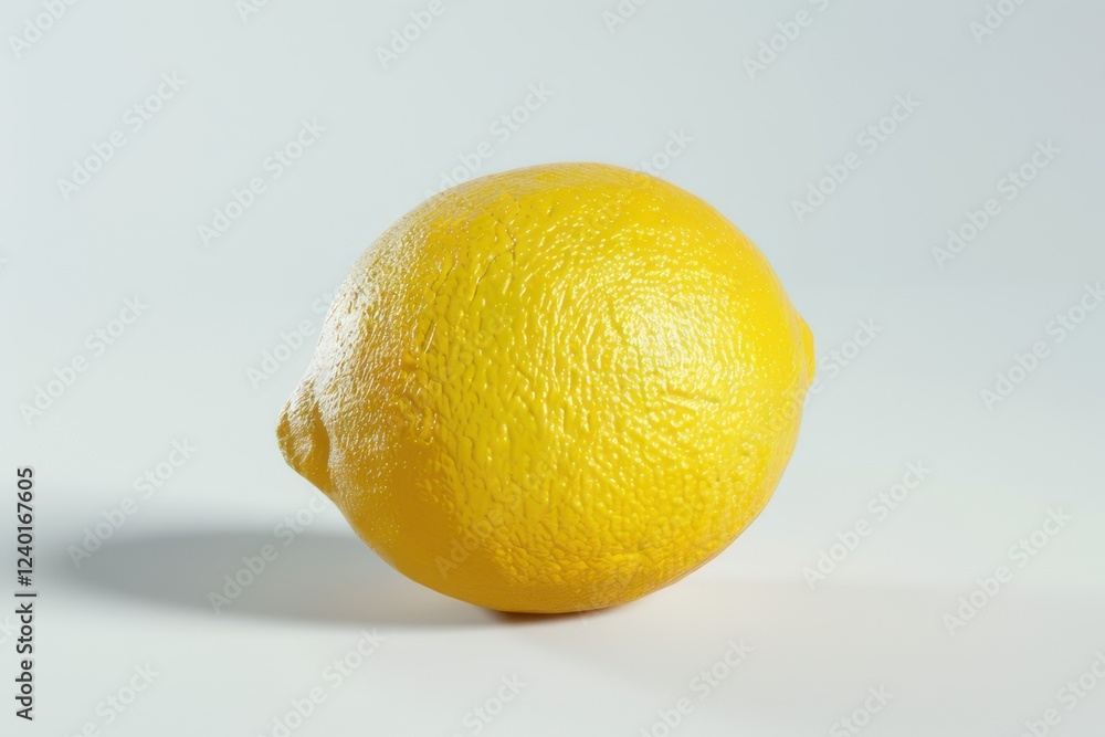 Lemon on a white background with copy space. Close up. Lemon on a white background with copy space. Close up.