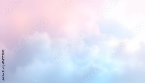 Pastel sky, soft clouds, dreamy atmosphere, gentle gradients, pink and blue hues, ethereal backdrop, heavenly scenery, delicate textures, wispy cloudscape, tranquil mood, serene horizon, abstract skys