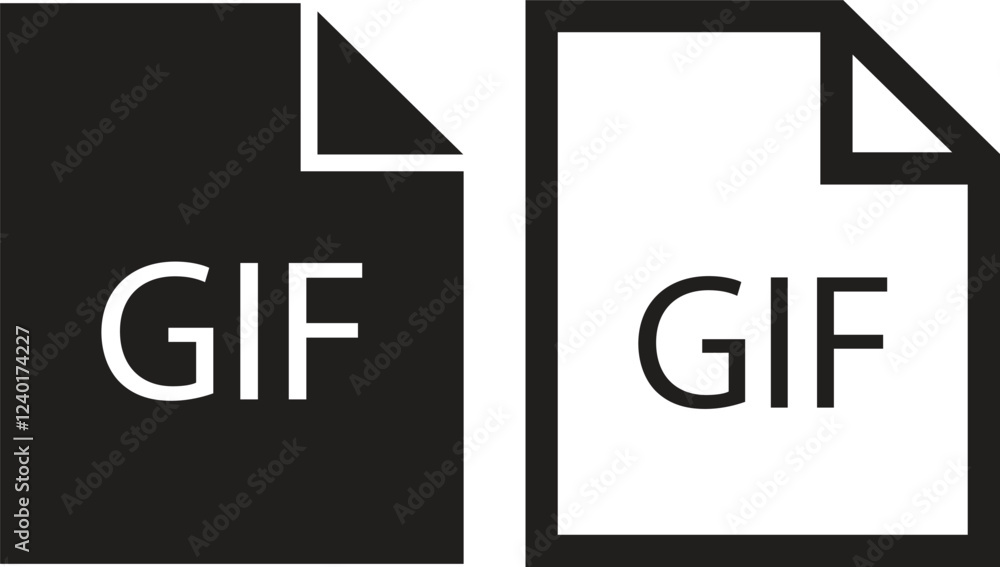 File icons set. Format of document on computer flat and line symbols. GIF file signs. Audio extension multimedia application software folder. Presentation designs isolated on transparent background. File icons set. Format of document on computer flat and line symbols. GIF file signs. Audio extension multimedia application software folder. Presentation designs isolated on transparent background.