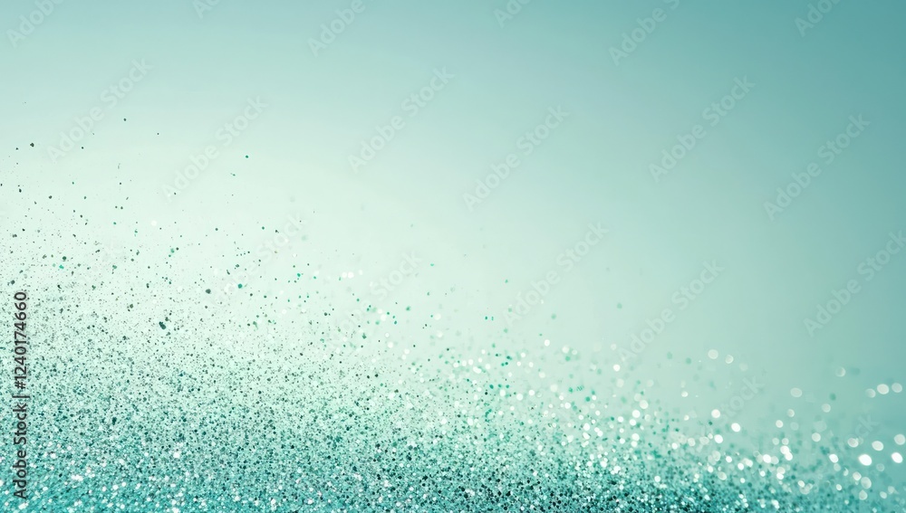 Pastel mint green transitioning to periwinkle blue, shimmering with fine glitter particles for an elegant, sophisticated feel. Pastel mint green transitioning to periwinkle blue, shimmering with fine glitter particles for an elegant, sophisticated feel.