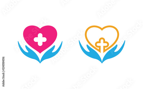 Health Medical element icon logo illustration template vector