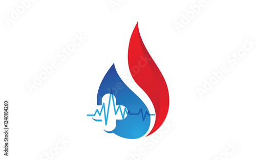 Health Medical element icon logo illustration template vector