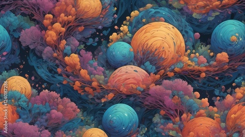 coral reef in aquarium