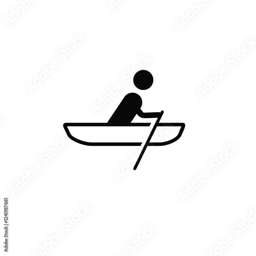 the icon of a person rowing a boat