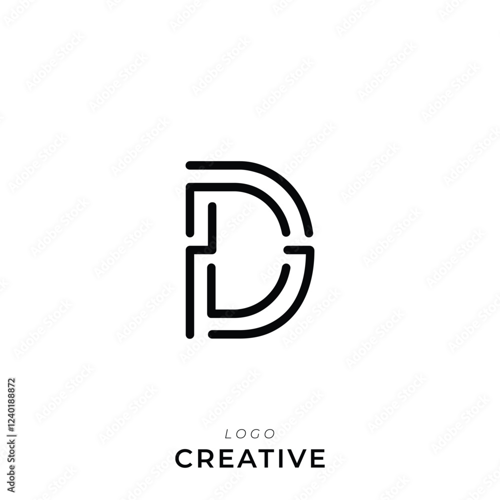 D Creative Latter Logo Design. By Custom Branding Logo. Creative Logo Design. Logo Template. Vector illustration. Modern Design. Monogram Design D Creative Latter Logo Design. By Custom Branding Logo. Creative Logo Design. Logo Template. Vector illustration. Modern Design. Monogram Design