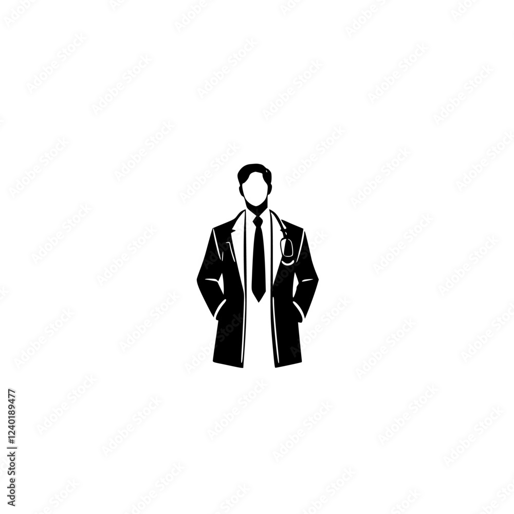 Professional Doctor in Suit: Healthcare, Medicine, and Wellness Concept Professional Doctor in Suit: Healthcare, Medicine, and Wellness Concept