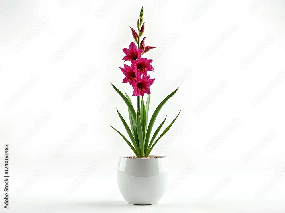 Obraz premium Flowers on a white background