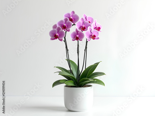 Wallpaper Mural Flowers on a white background Torontodigital.ca