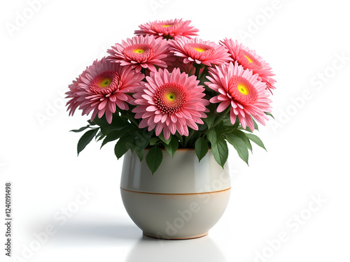 Wallpaper Mural Flowers on a white background Torontodigital.ca