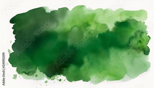 Wallpaper Mural Abstract green watercolor painting creating a beautiful textured background Torontodigital.ca