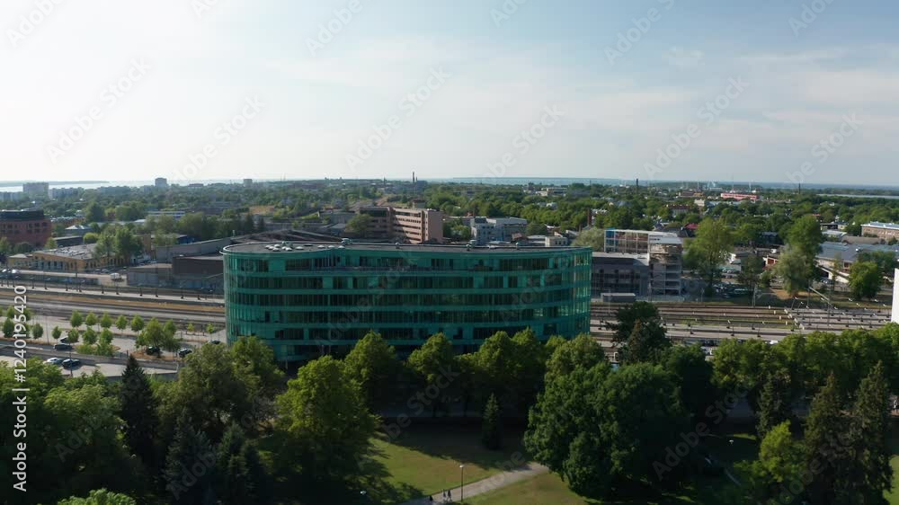 Aerial Shots Of Tallinn’s Urban Landscape With Greenery, Estonia Aerial Shots Of Tallinn’s Urban Landscape With Greenery, Estonia