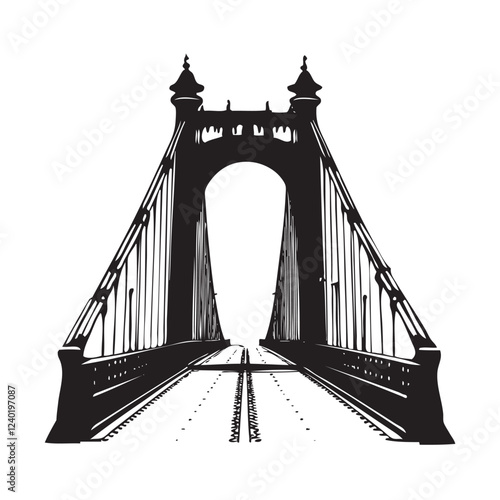 bridge vector illustration