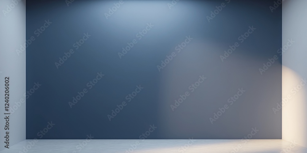 Navy blurred studio room wall suitable for product display with ample copy space for potential branding and promotional content Navy blurred studio room wall suitable for product display with ample copy space for potential branding and promotional content