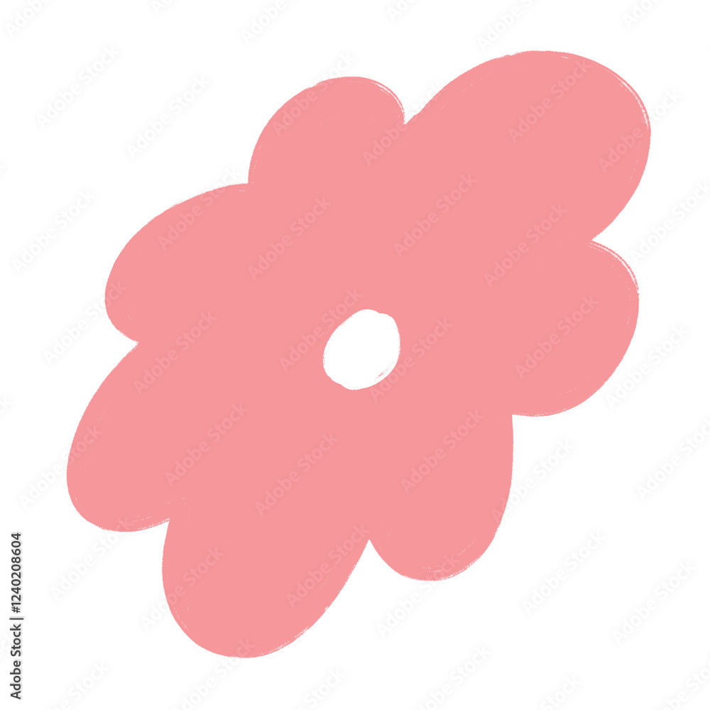 pink flower on white background pink flower on white background