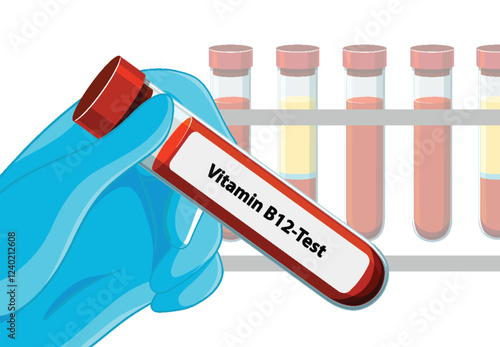 Vitamin B12 Blood Test Illustration