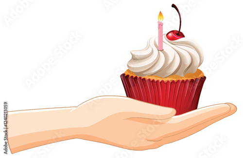 Cupcake Celebration in Hand