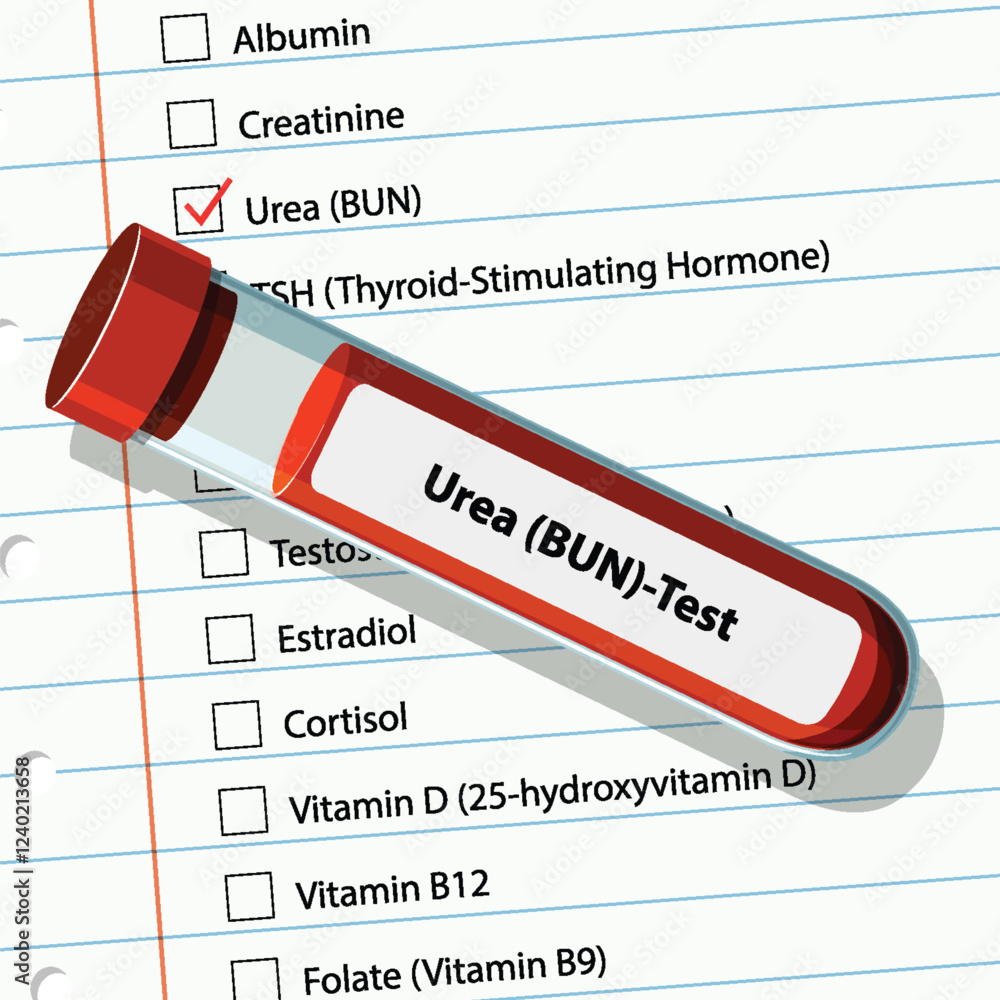 Obraz premium Medical Blood Test Illustration