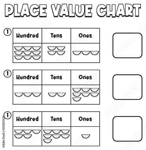 Place Value Chart for Learning Fractions