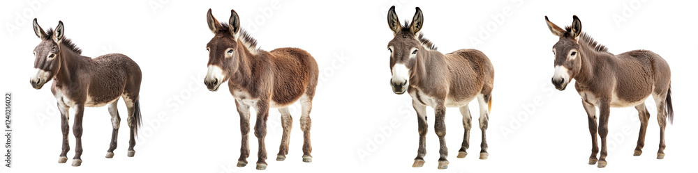 Donkey isolated on a white background. Mix Collection Png. Donkey isolated on a white background. Mix Collection Png.