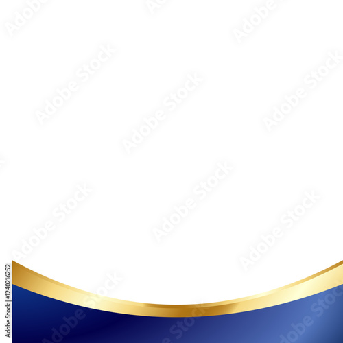 Abstract Blue Background with Gold Accent