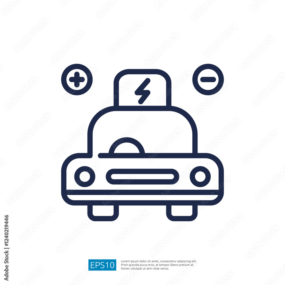 The image depicts a simple line drawing of an electric vehicle with a charging symbol, suggesting a focus on electric transportation and sustainability. The image depicts a simple line drawing of an electric vehicle with a charging symbol, suggesting a focus on electric transportation and sustainability.
