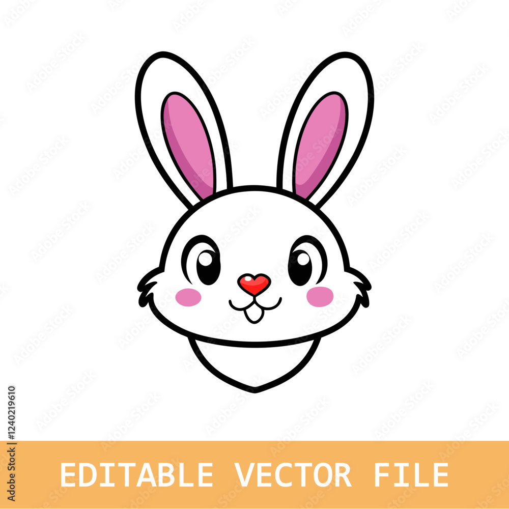 Fototapeta premium rabbit hare abstract logo black silhouette vector 