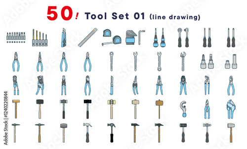 線画／工具のセット50