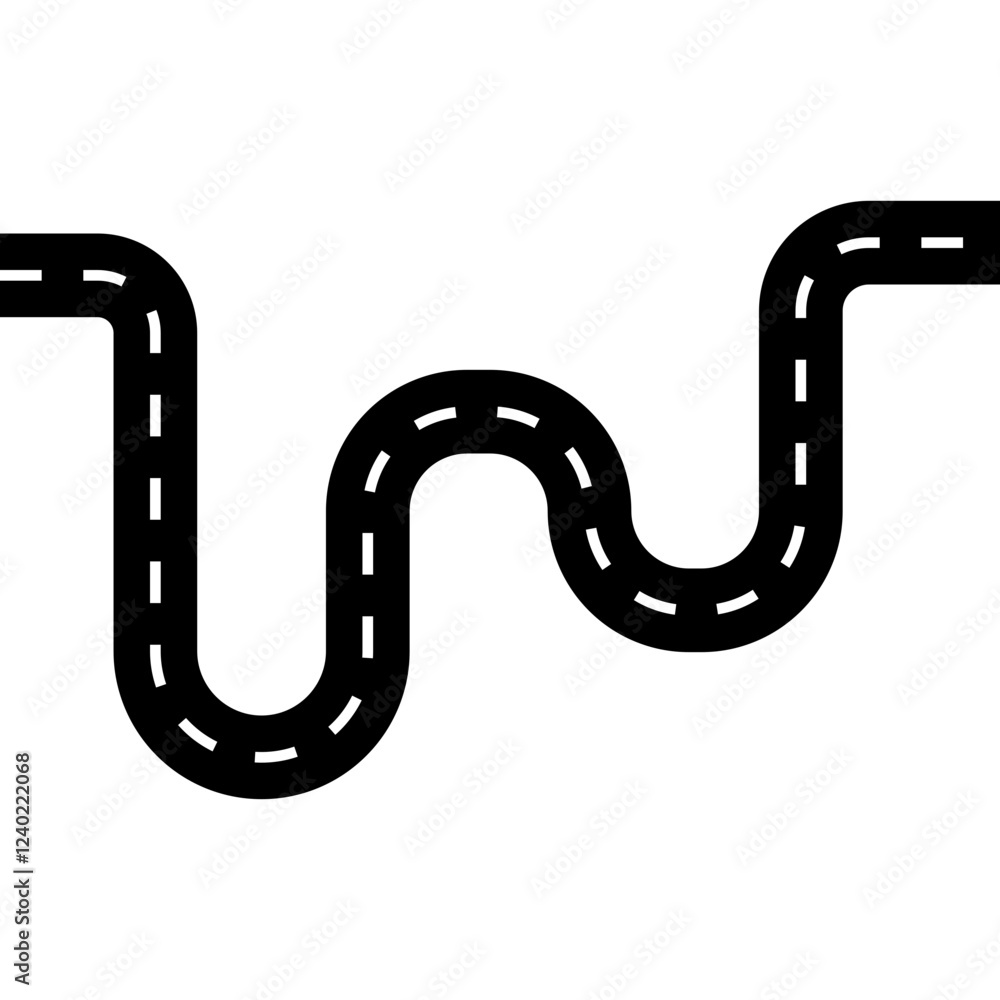 Fototapeta premium Road Map Location