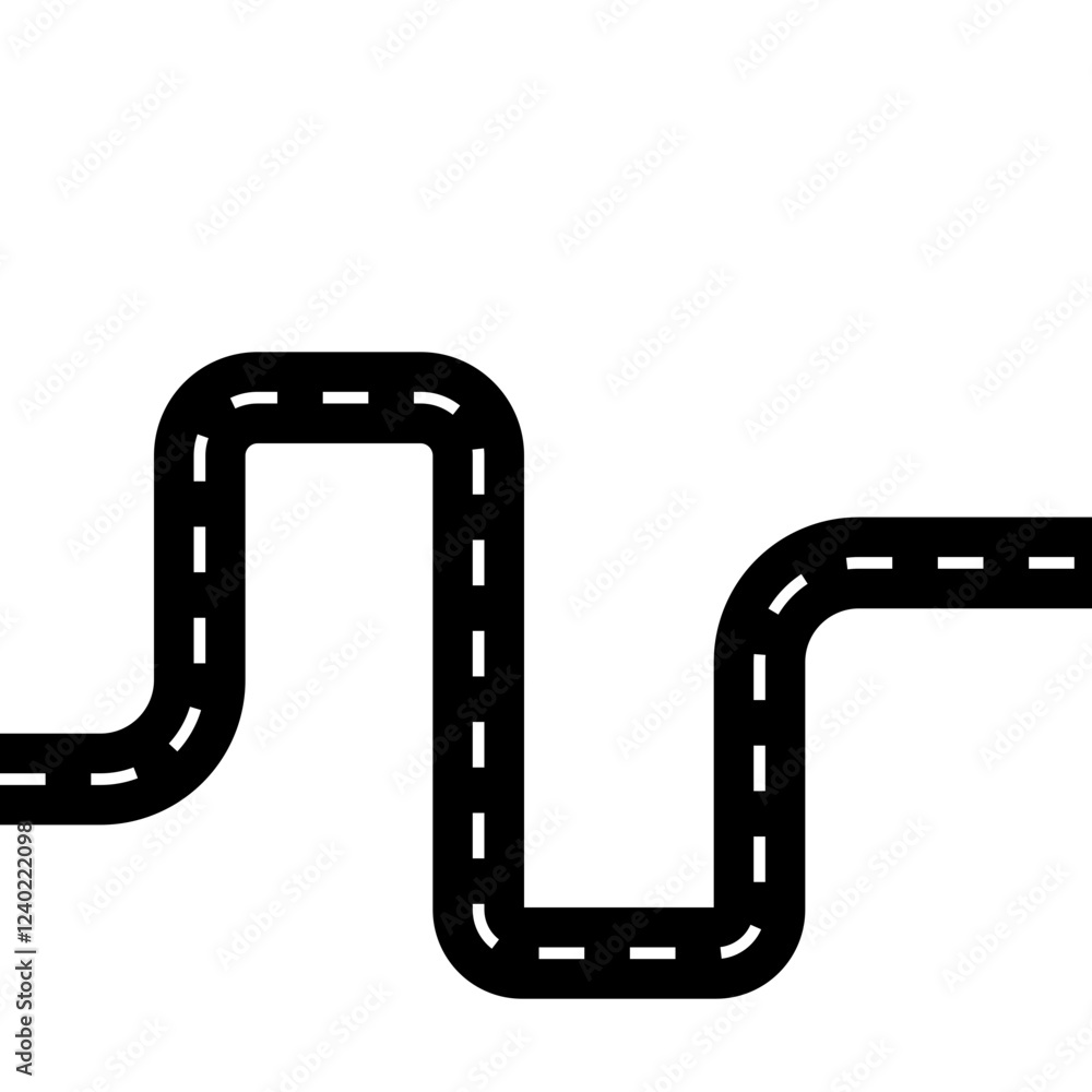 Fototapeta premium Road Map Location
