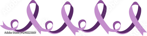 World Cancer Awereness day Ribbon