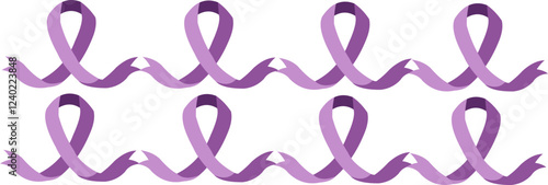 World Cancer Awereness day Ribbon