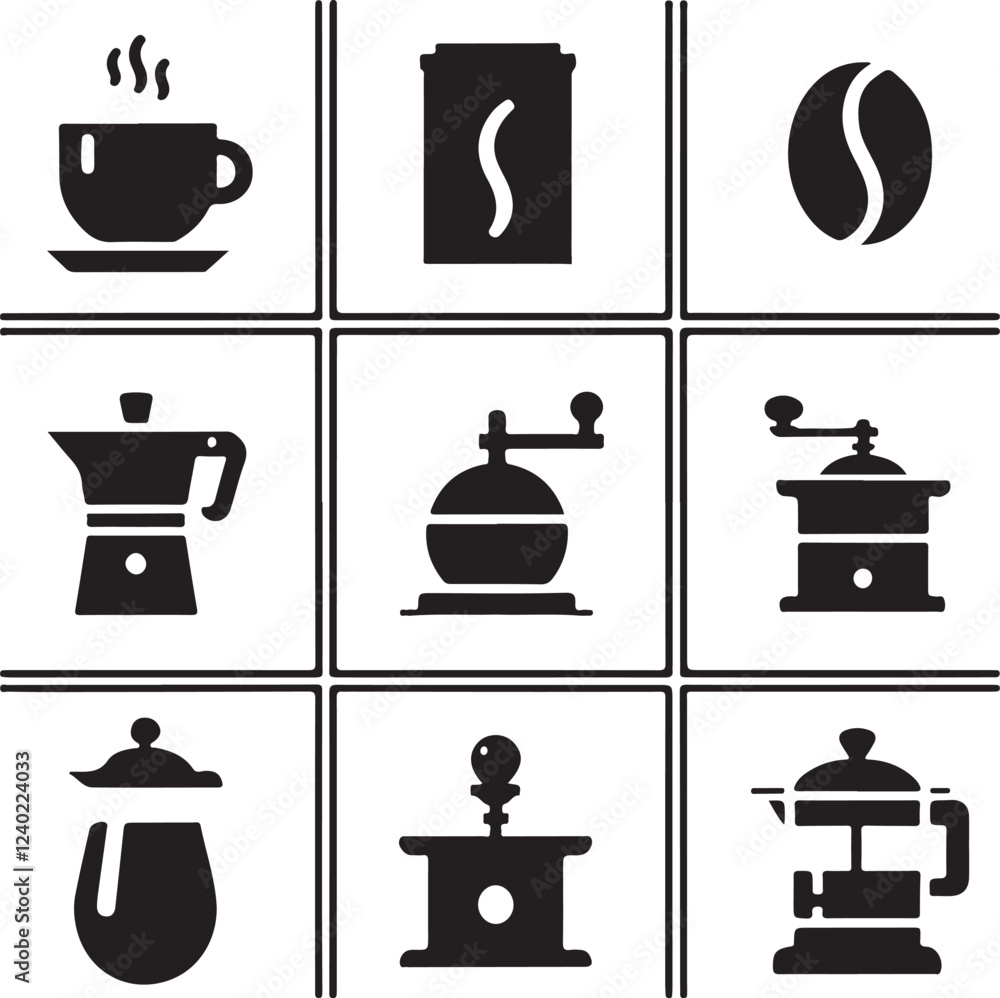 coffee icons coffee icons