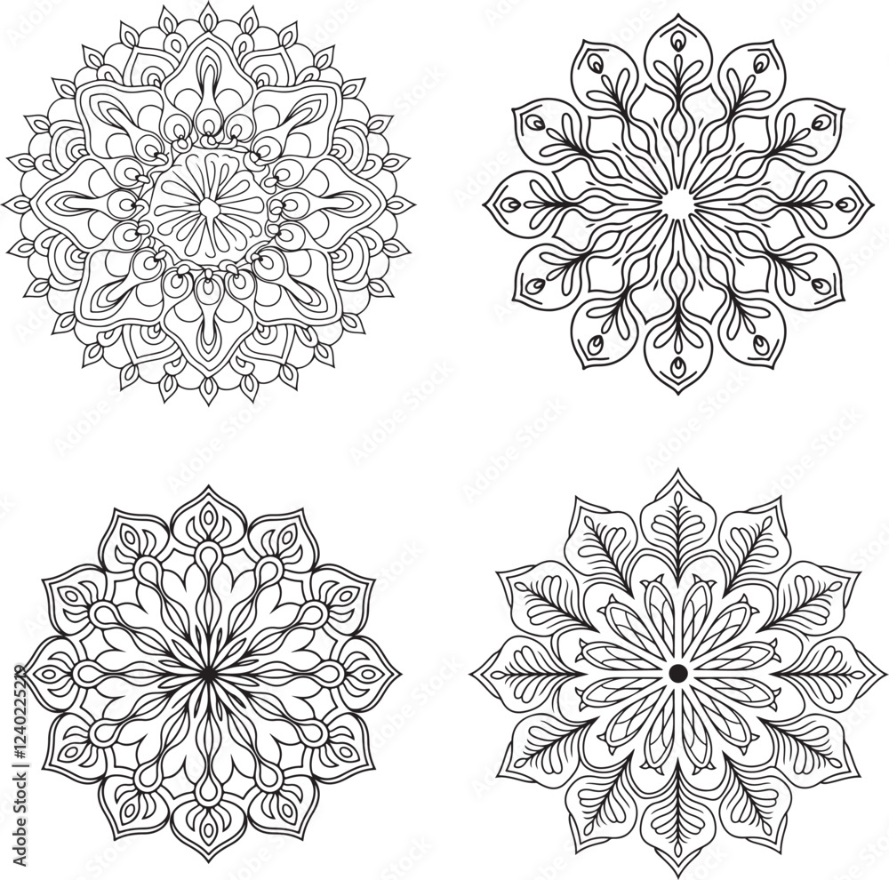 simple and easy mandala art for mehendi design, mandala design for henna design (6) simple and easy mandala art for mehendi design, mandala design for henna design (6)