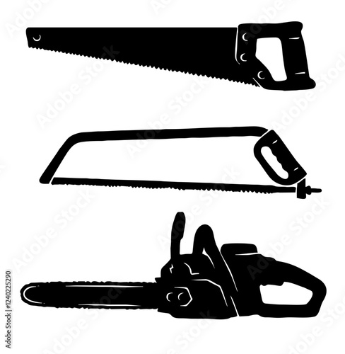 chainsaw silhouette